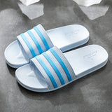 Chaussons à rayures blanches pour femmes pantoufle femme chic