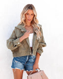 Veste en jean lavé à capuche