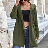 Manteau à capuche Veste coupe-vent ample - cardio shop