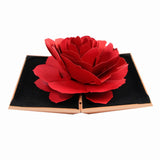 Coffret de Bague de mariage en rose 3D vintage mode élégante - Fitness-Cardio-Shop