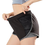 Short de sport femme doublé avec poches - Fitness-Cardio-Shop