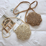 Sac tissé en paille à la main