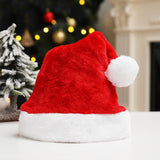 Chapeau de Père Noël en peluche - cardio shop