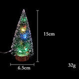 Décorations de Noël Lumières LED Mini arbre de Noël