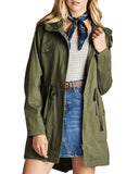 Veste militaire femme avec broderie  - cardio shop