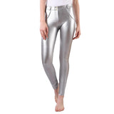 Leggings stretch slim Fesses Lifting Workout Stretch en cuir