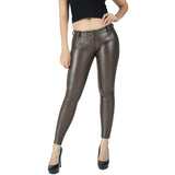 Leggings stretch slim Fesses Lifting Workout Stretch en cuir