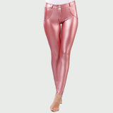 Leggings stretch slim Fesses Lifting Workout Stretch en cuir