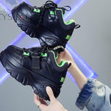 chunky sneakers black