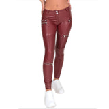 Leggings stretch slim Fesses Lifting Workout Stretch en cuir