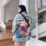 veste en jean bohème - fitness cardio shop