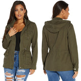 Veste camouflage style militaire femme