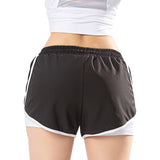 Short de sport femme doublé avec poches - Fitness-Cardio-Shop