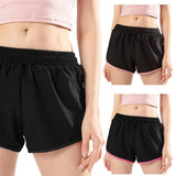 Short de sport femme doublé avec poches - Fitness-Cardio-Shop