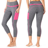 Pantalon stretch leggins femme taille haute avec poches - Fitness-Cardio-Shop