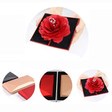 Coffret de Bague de mariage en rose 3D vintage mode élégante - Fitness-Cardio-Shop