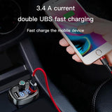 Transmetteur FM Bluetooth pour Voiture, Adaptateur Radio MP3 sans Fil - Fitness-Cardio-Shop