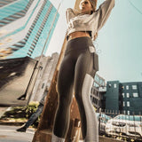 SVOKOR Pocket High Waist Leggings Women Fitness Workout Activewear Printing Trouser Fashion Patchwork Push Up Female Leggings - Fitness-Cardio-Shop