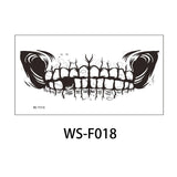 "tatouage temporaire visage halloween" - cardio shop