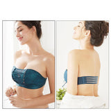 Soutien-gorge sans bretelles push-up Brassière respirant et antidérapant