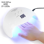 Séchoir LED UV double lumière pour manucure à gel durcissant 30s/60s/99s - Fitness-Cardio-Shop