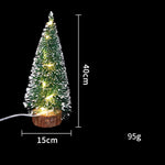 Décorations de Noël Lumières LED Mini arbre de Noël