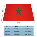 Couverture Drapeau Marocain polaire multi-fonction léger