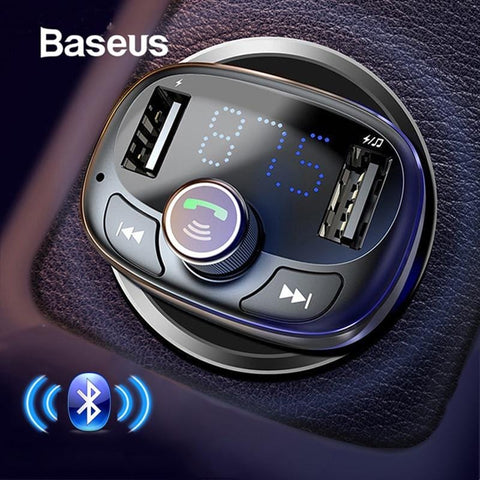 Transmetteur FM Bluetooth pour Voiture, Adaptateur Radio MP3 sans Fil - Fitness-Cardio-Shop
