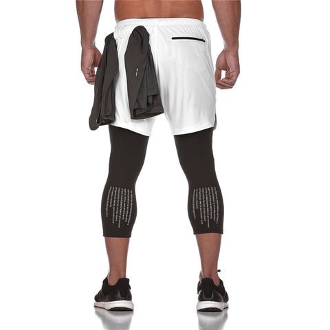 "shorts 2 in 1 man long" - Fitness-Cardio-Shop
