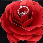 Coffret de Bague de mariage en rose 3D vintage mode élégante - Fitness-Cardio-Shop